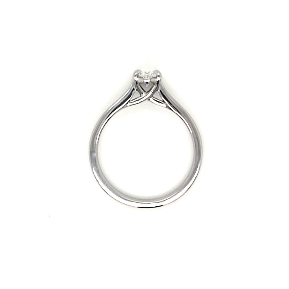 Platinum Oval Lab Grown Diamond Engagement Ring - 0.59ct