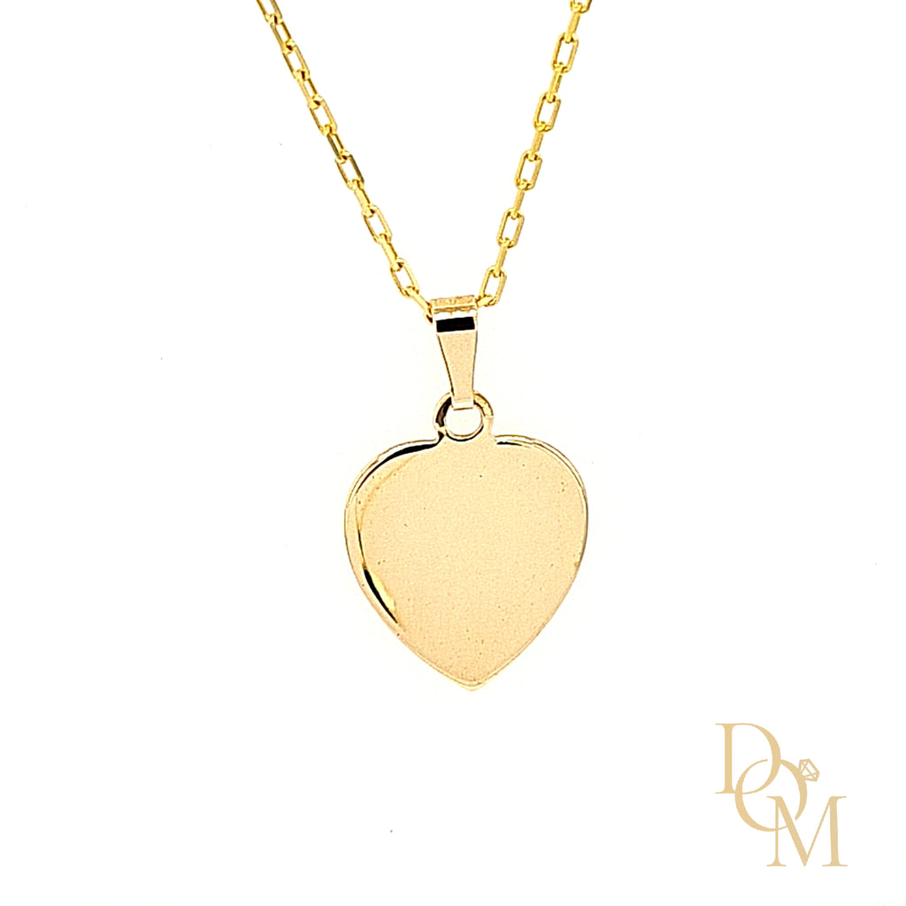 9ct Yellow Gold Heart Pendant Diana O Mahony Jewellers