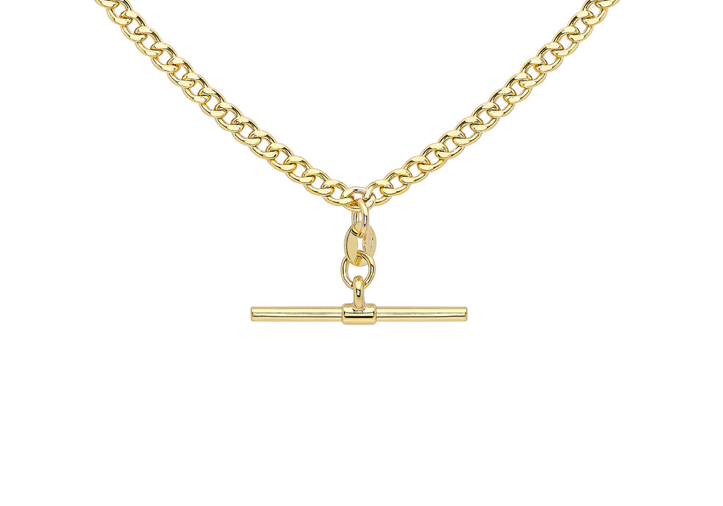 Gold necklace discount t bar