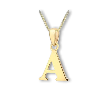 Initial charm 2025 necklace gold