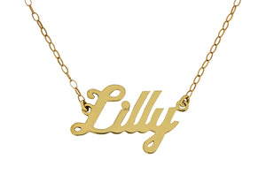 9ct Gold Name Chain - Diana O'Mahony Jewellers