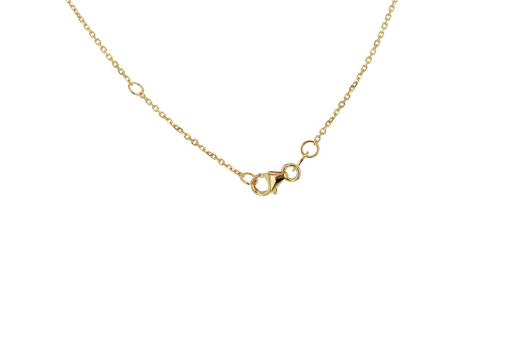 9ct Gold Interlinked Diamond-cut Triple Oval Necklace - Diana O'Mahony Jewellers