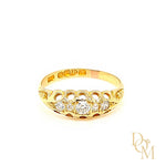 Edwardian Antique 5 Stone Diamond Ring