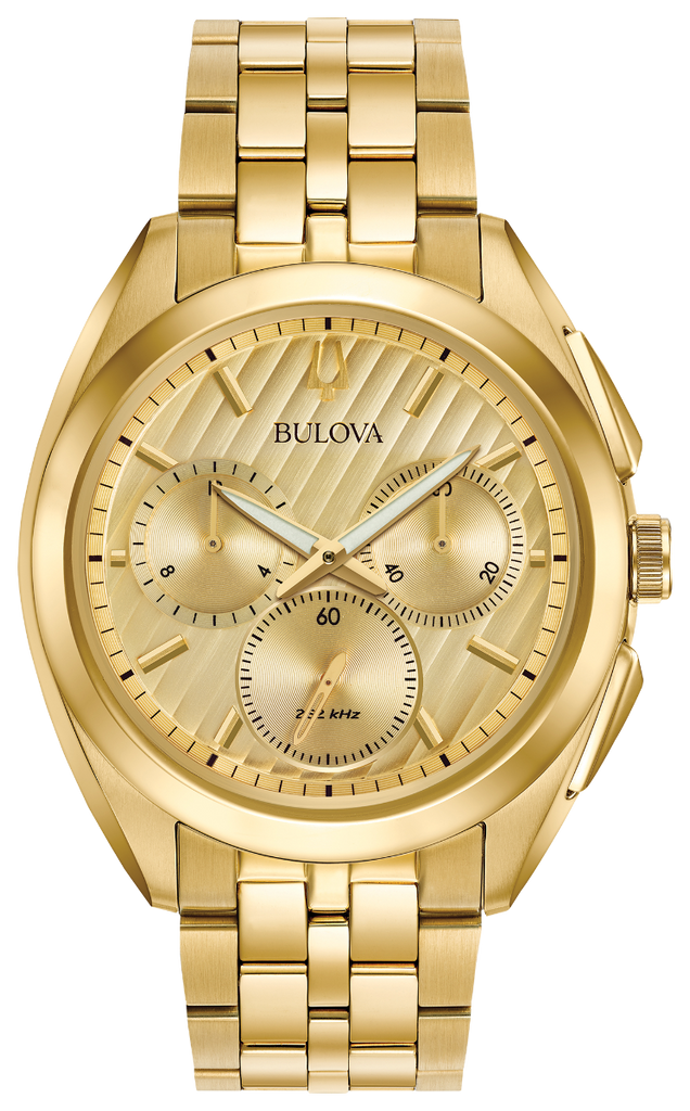 Gents Bulova Curv Gold Chronograph Watch 97A125 – Diana O'Mahony
