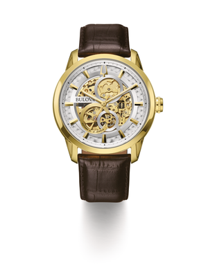 Gents Bulova Gold Sutton Automatic Watch - 97A138