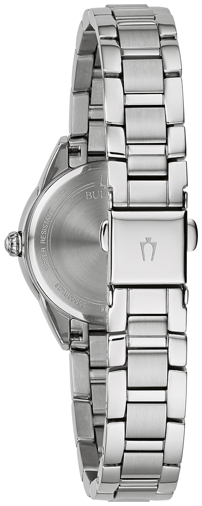 Bulova women's silver best sale watches