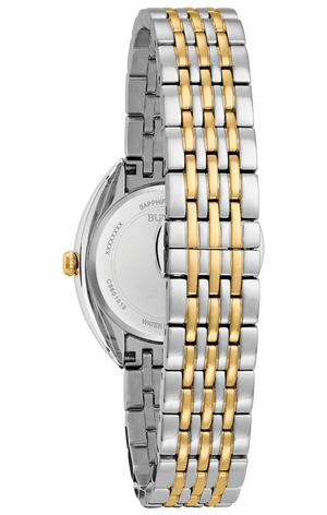 Ladies Bulova Two Tone Contour Diamond Watch - 98R229
