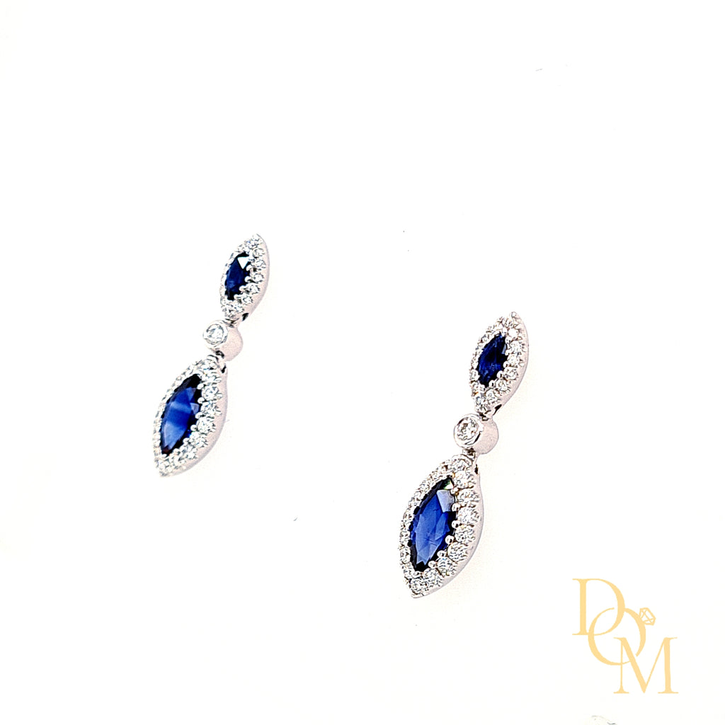 Diamond online dangle earrings