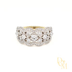 18ct & Platinum Diamond Dress Ring- 1.30ct