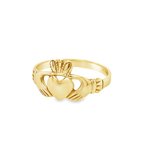 9ct Gold Gents Claddagh Ring- Lighter Weight