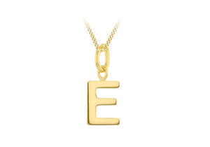 9ct Gold Micro Initial Pendant
