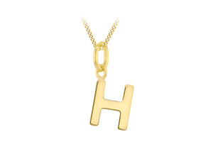 9ct Gold Micro Initial Pendant