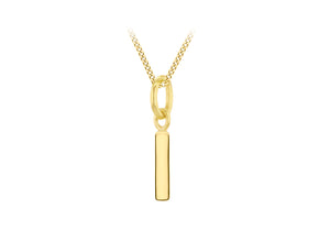 9ct Gold Micro Initial Pendant