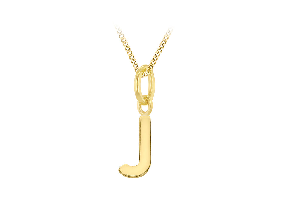 9ct Gold Micro Initial Pendant