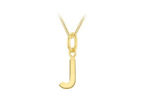 9ct Gold Micro Initial Pendant