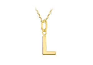 9ct Gold Micro Initial Pendant