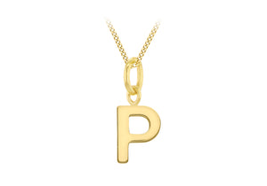 9ct Gold Micro Initial Pendant