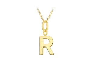 9ct Gold Micro Initial Pendant