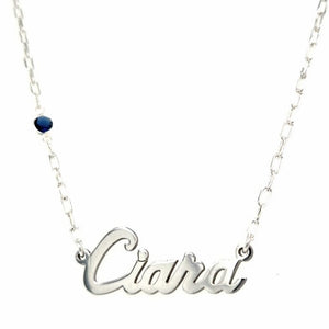 Sterling Silver Name Chain Script Diana O Mahony Jewellers