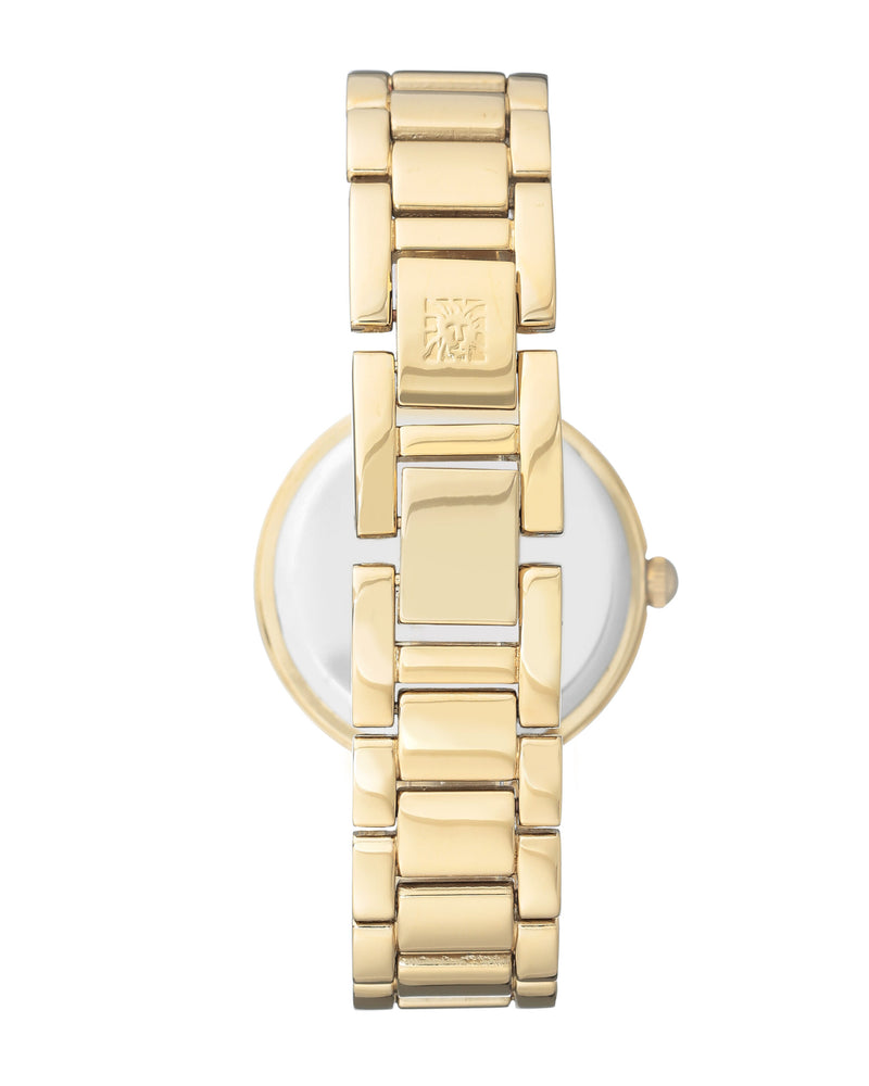 Anne Klein Gold Watch with Diamond Dial- AK1362GNGB