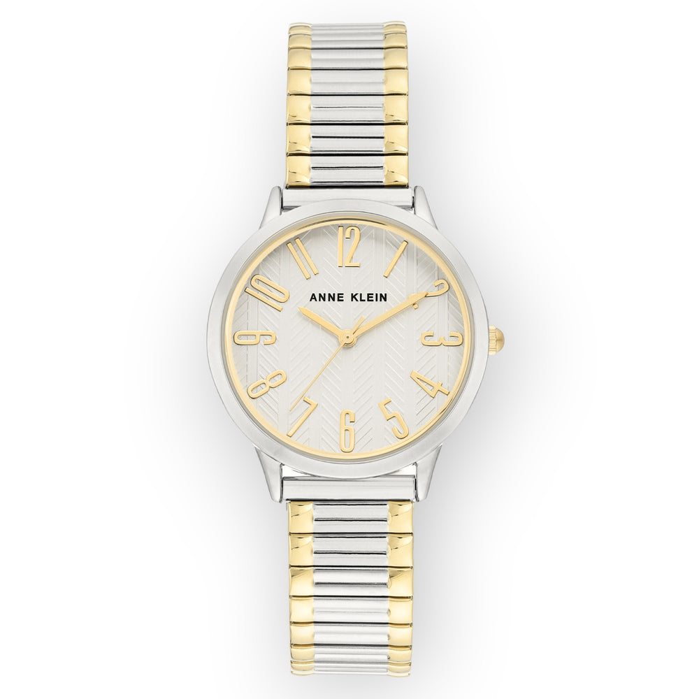 Anne Klein Two Tone Expanding Bracelet Watch- AK/3685SVTT