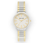 Anne Klein Two Tone Expanding Bracelet Watch- AK/3685SVTT