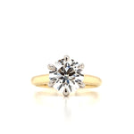 18ct & Platinum Lab Grown Solitaire Diamond Ring- 2.24ct
