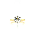18ct & Platinum Solitaire Diamond Engagement Ring- 1.70ct