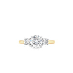 18ct & Platinum Three Stone Lab Grown Diamond Engagement Ring- 1.31ct