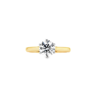 18ct & Platinum Solitaire Diamond Engagement Ring - 1.00ct