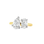 18ct Gold & Platinum "Moi et Toi" Lab Grown Diamond Engagement Ring- 1.81ct