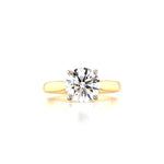 18ct & Plat Lab Grown Solitaire Diamond Ring- 1.70ct