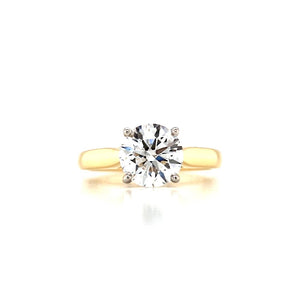 
                
                    Load image into Gallery viewer, 18ct &amp;amp; Plat Lab Grown Solitaire Diamond Ring- 1.70ct
                
            