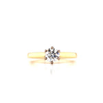 18ct Gold Lab Grown Solitaire Diamond Ring- 0.53ct