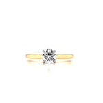 18ct & Plat Lab Grown Solitaire Diamond Ring- 0.54ct