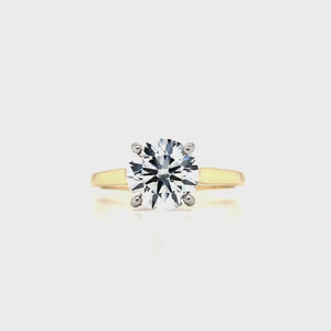 
                
                    Load and play video in Gallery viewer, 18ct &amp;amp; Plat Lab Grown Solitaire Diamond Ring- 1.93ct
                
            