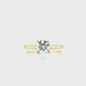 
                
                    Load and play video in Gallery viewer, 18ct &amp;amp; Platinum Lab Grown Diamond Engagement Ring - 0.84ct
                
            