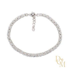 Sterling Silver Round CZ Tennis Bracelet