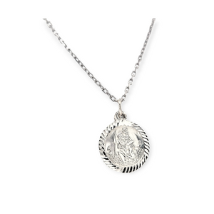 
                
                    Load image into Gallery viewer, Sterling Silver St. Christopher Medal- Small
                
            