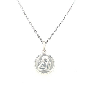 Sterling Silver Guardian Angel Medal- Small