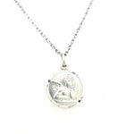 Sterling Silver Guardian Angel Medal- Medium