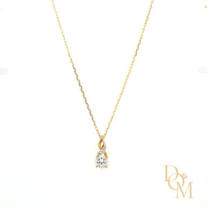 9ct Yellow Gold CZ Infinity Twist Pendant
