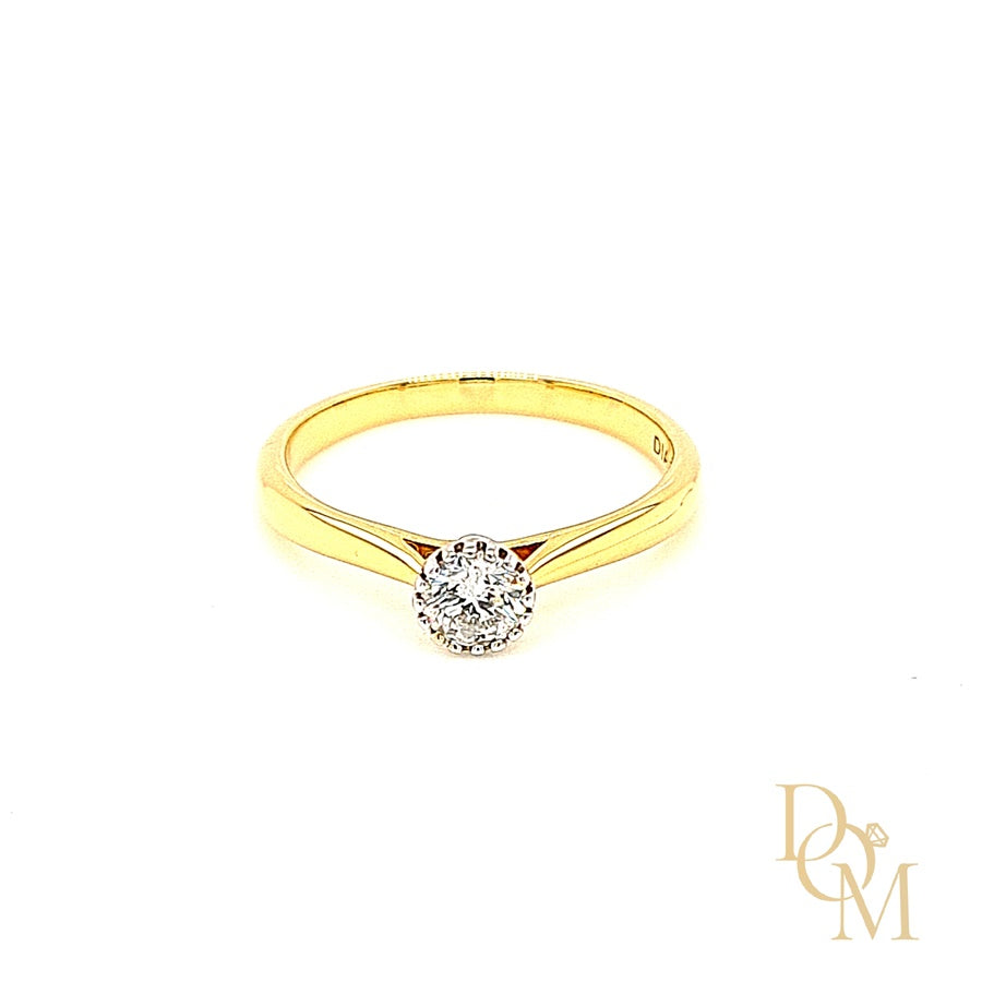 18ct Gold Diamond Solitaire Engagement Ring