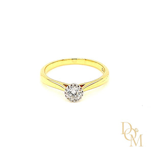 
                
                    Load image into Gallery viewer, 18ct Gold Diamond Solitaire Engagement Ring
                
            