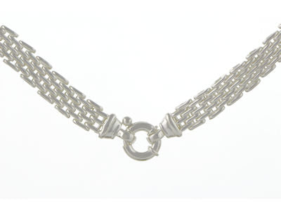 
                
                    Load image into Gallery viewer, Sterling Silver Gate Bracelet
                
            