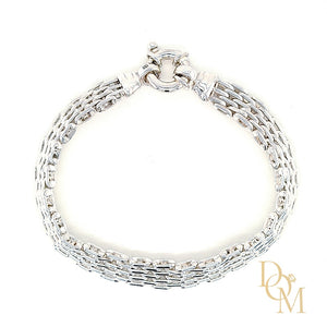 
                
                    Load image into Gallery viewer, Sterling Silver Gate Bracelet
                
            