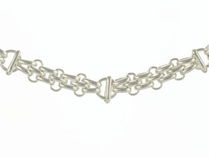 
                
                    Load image into Gallery viewer, Sterling Silver Gate Style Bracelet
                
            
