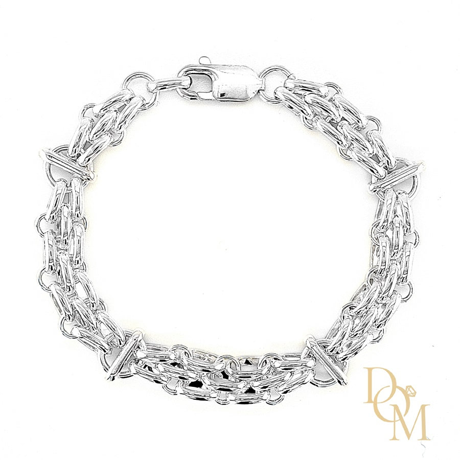 Sterling Silver Gate Style Bracelet