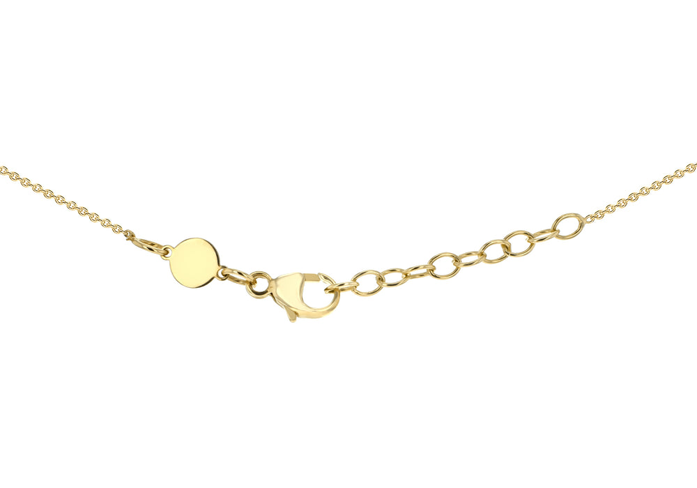 9ct Gold Engravable Heart Disc Necklace - Diana O'Mahony Jewellers