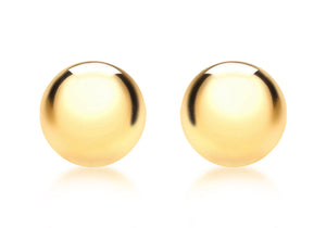 
                
                    Load image into Gallery viewer, 9ct Gold 12mm Ball Stud Earrings - Diana O&amp;#39;Mahony Jewellers
                
            